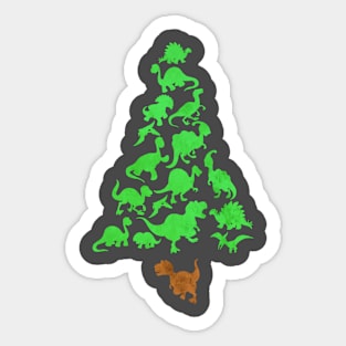 Christmas Tree Rex Sticker